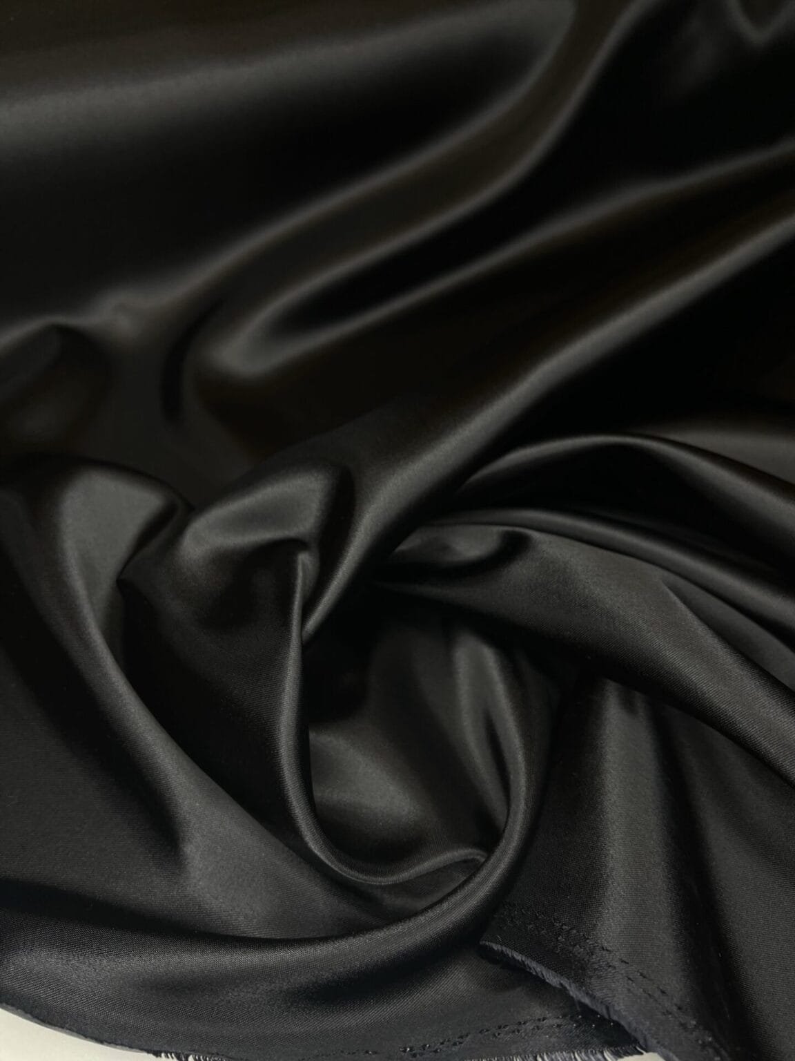 Итальянская подкладочная ткань «Classic Black» черного цвета