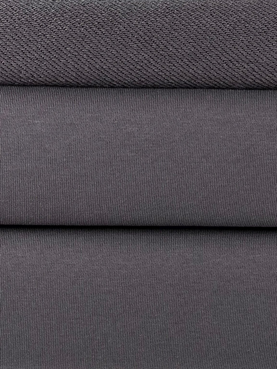 „Diagonal“ trisiūlis kilpinis trikotažas „Dark Grey“ spalvos (KD23)