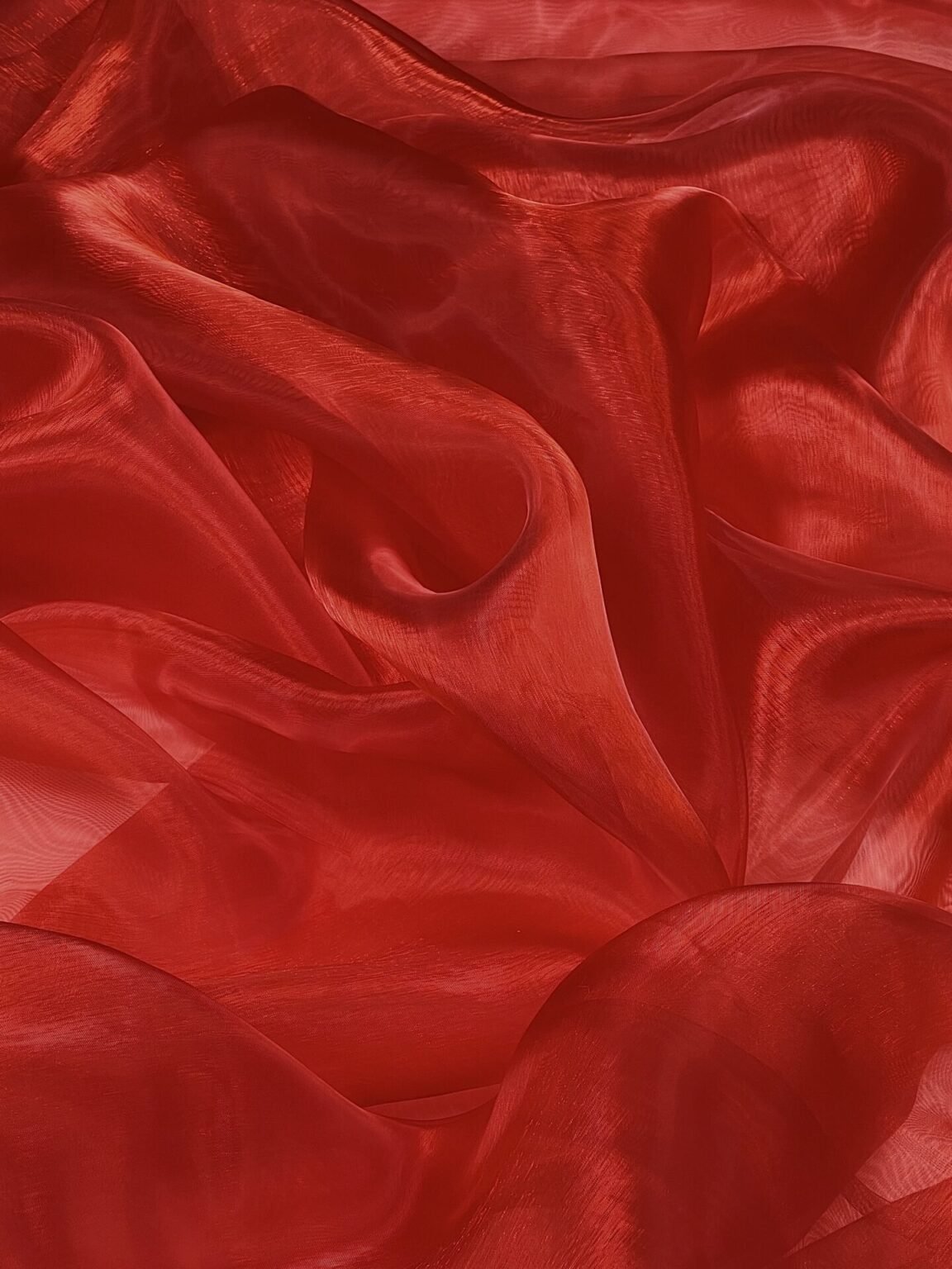 Organza „Raudonos Rožės“ spalvos (300cm. pločio)