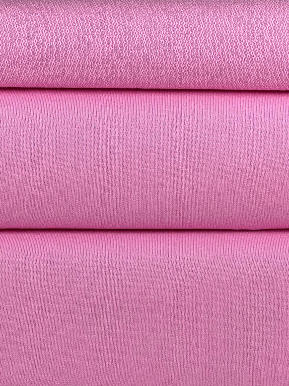 Dvisiūlis kilpinis trikotažas „Baby Pink“ spalvos (MX01)