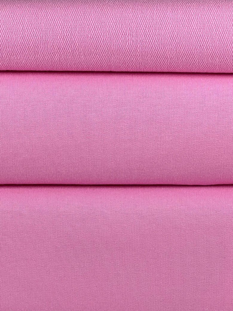 Dvisiūlis kilpinis trikotažas „Baby Pink“ spalvos (MX01)