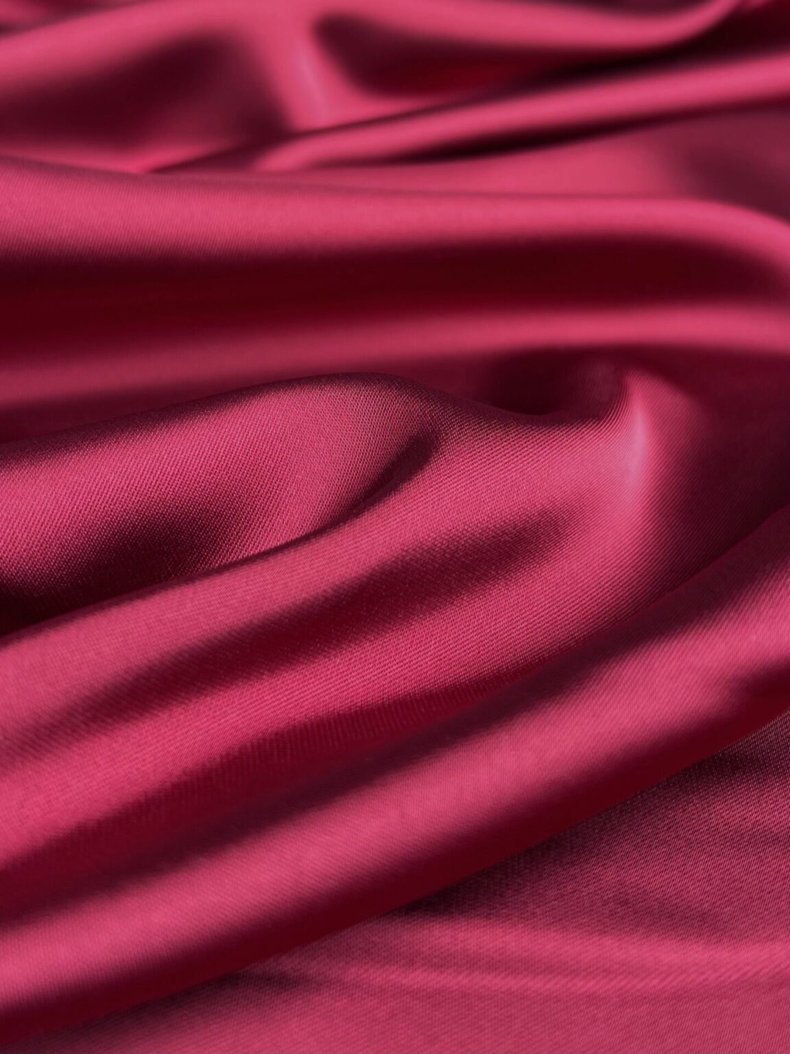 Dvipusis satinas su elastanu „Burgundy“ spalvos