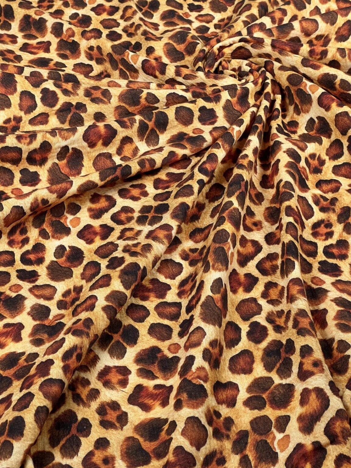DIGITAL PRINT spaudos muslinas su dizainu „Leopardo Rašto“