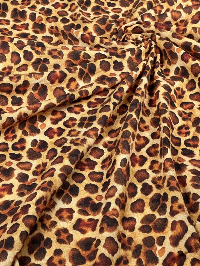 DIGITAL PRINT spaudos muslinas su dizainu „Leopardo Rašto“