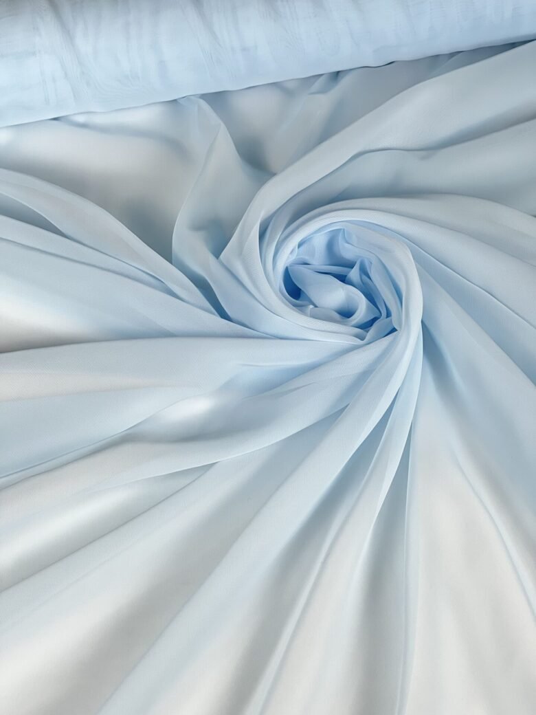 Однотонный шифон цвета «Light Blue»