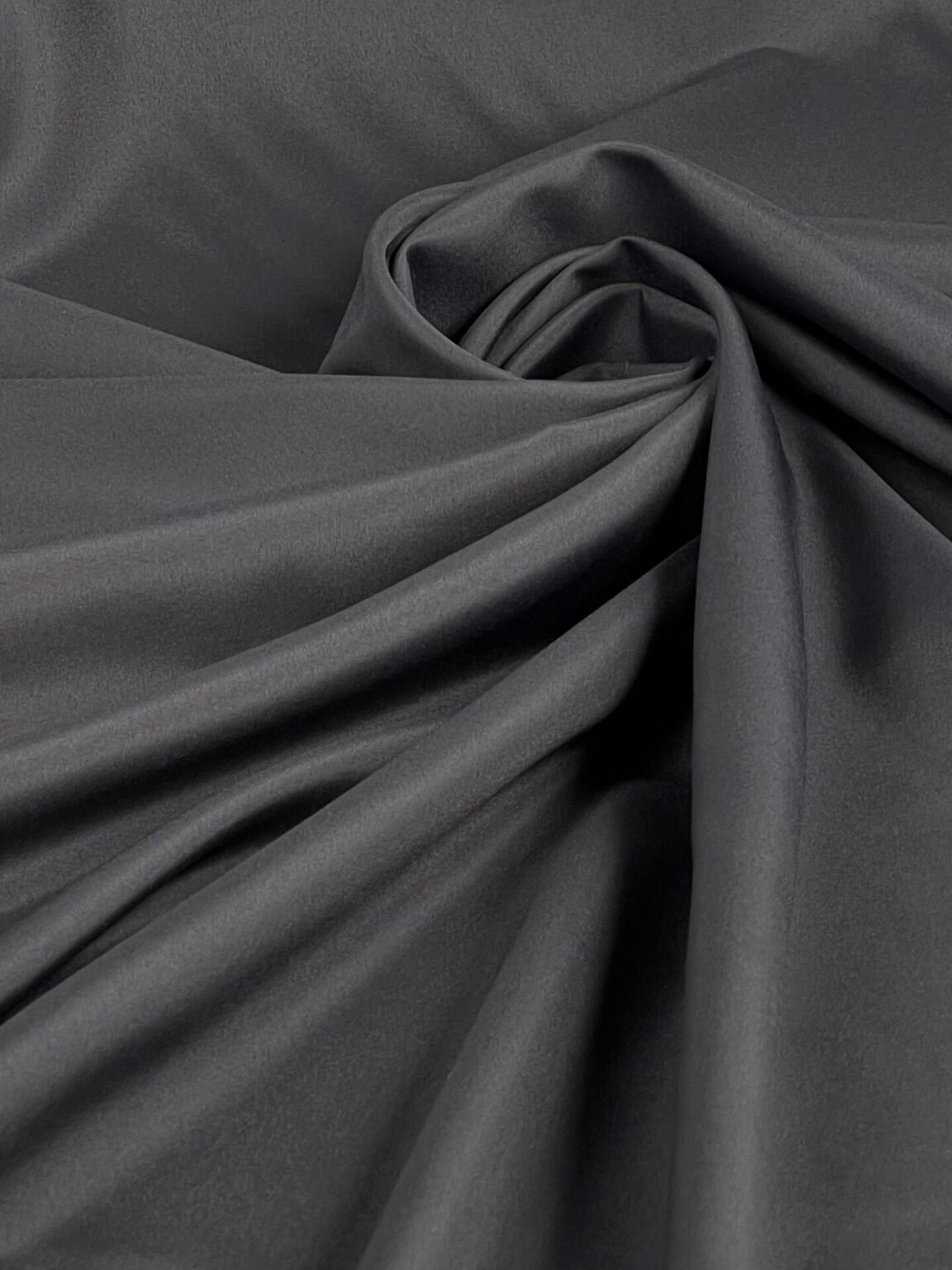 Pamušalinis matinis audinys „Dark Grey“ spalvos