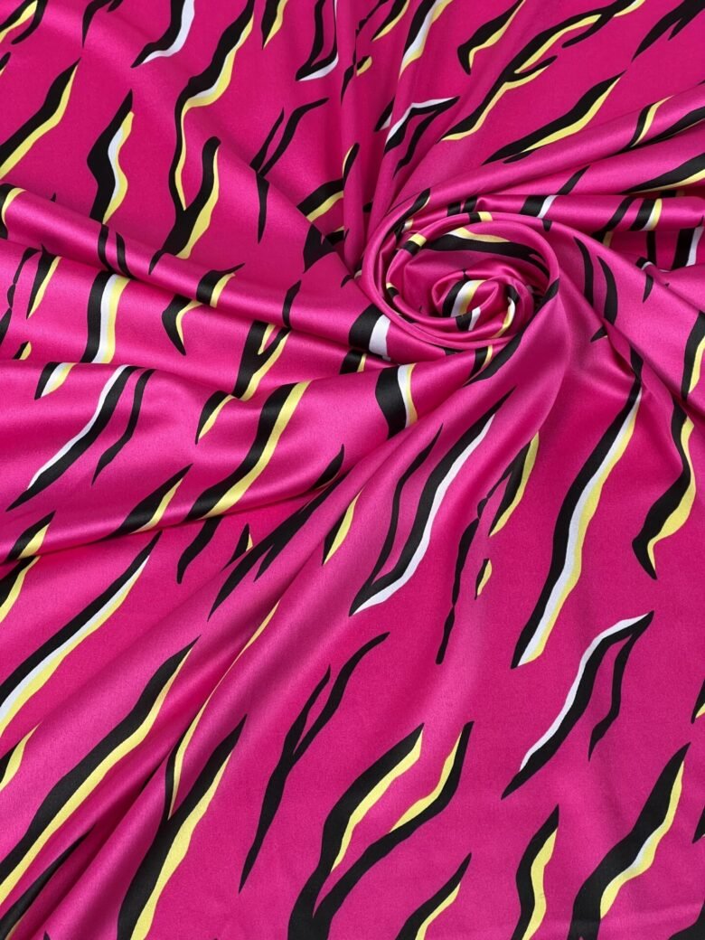 Armani šilkas (satinas) „Pink Fantasy“