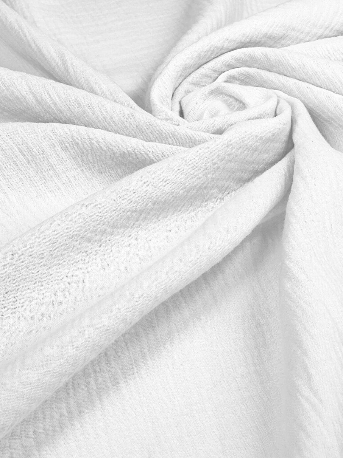 Muslinas sniego baltos spalvos 150 cm