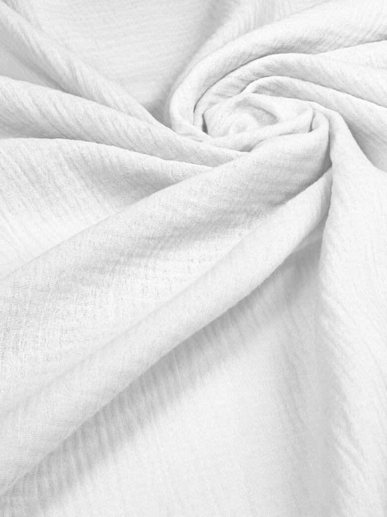 Muslinas sniego baltos spalvos 150 cm