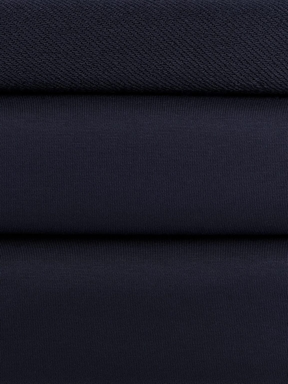 Трёхниточный петлевой трикотаж "Diagonal" цвета "Classic Blue" (KD38)