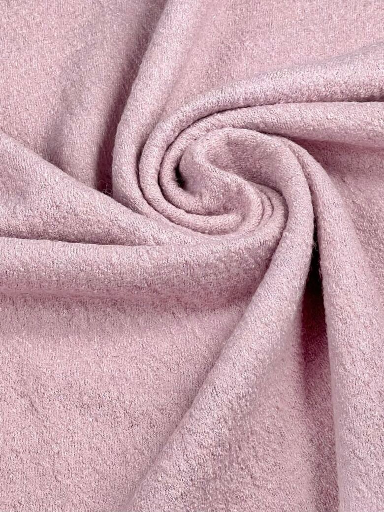 „Garintos vilnos“ ir medvilnės tamprus trikotažas „Sweet Pink“