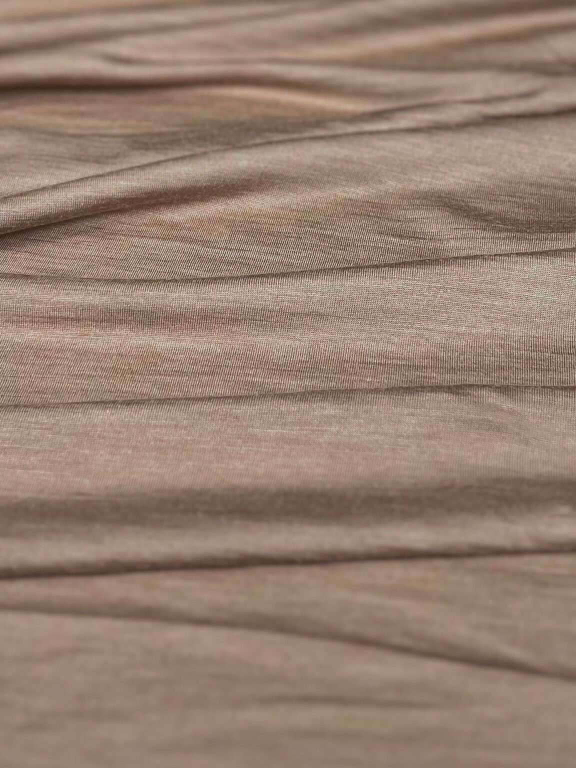 Merino vilnos ir natūralaus šilko elastingas trikotažas (premium kokybė) „Cappuccino“ 013