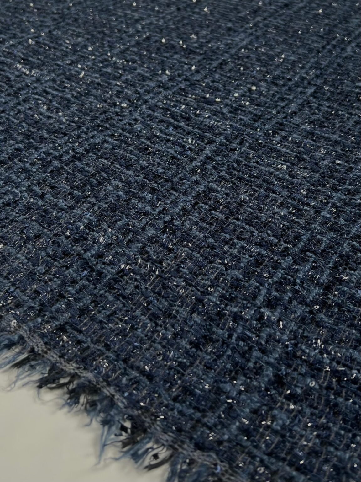 Itališkas „Chanel“ pynimo tvidas „Dark Sapphire“