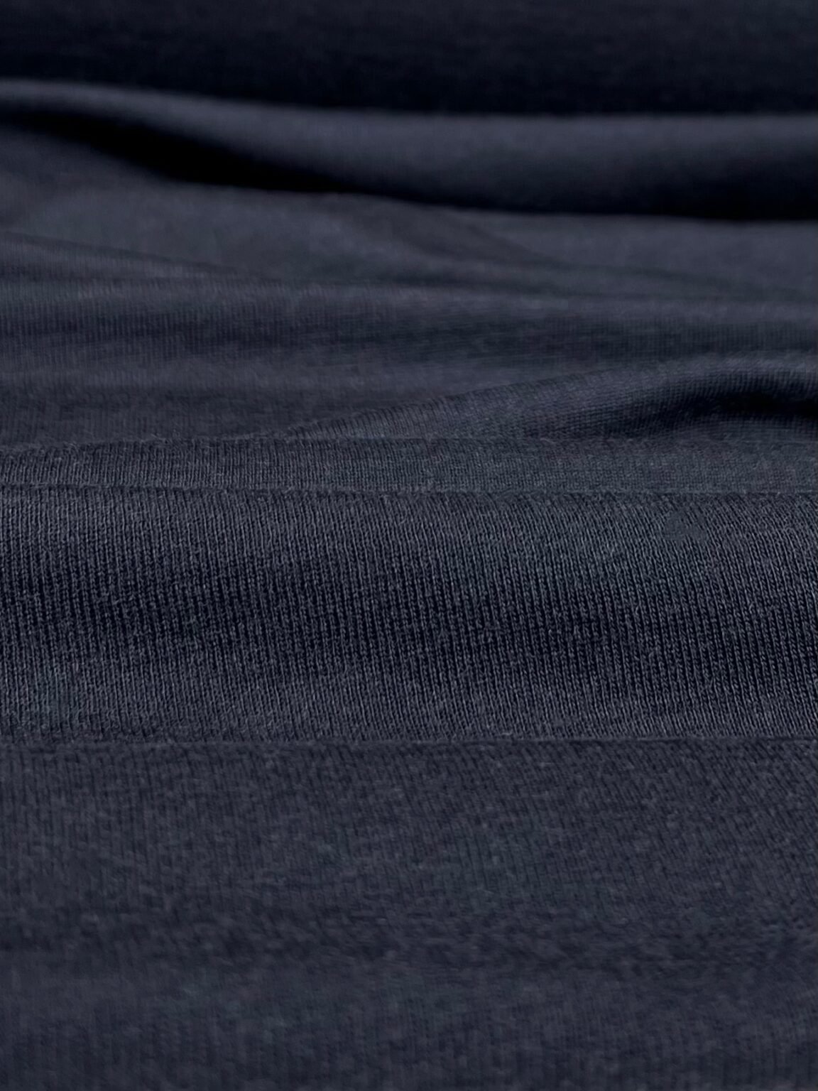 Merino vilnos ir poliamido elastingas trikotažas (premium kokybė) tamsiai mėlynos spalvos 048