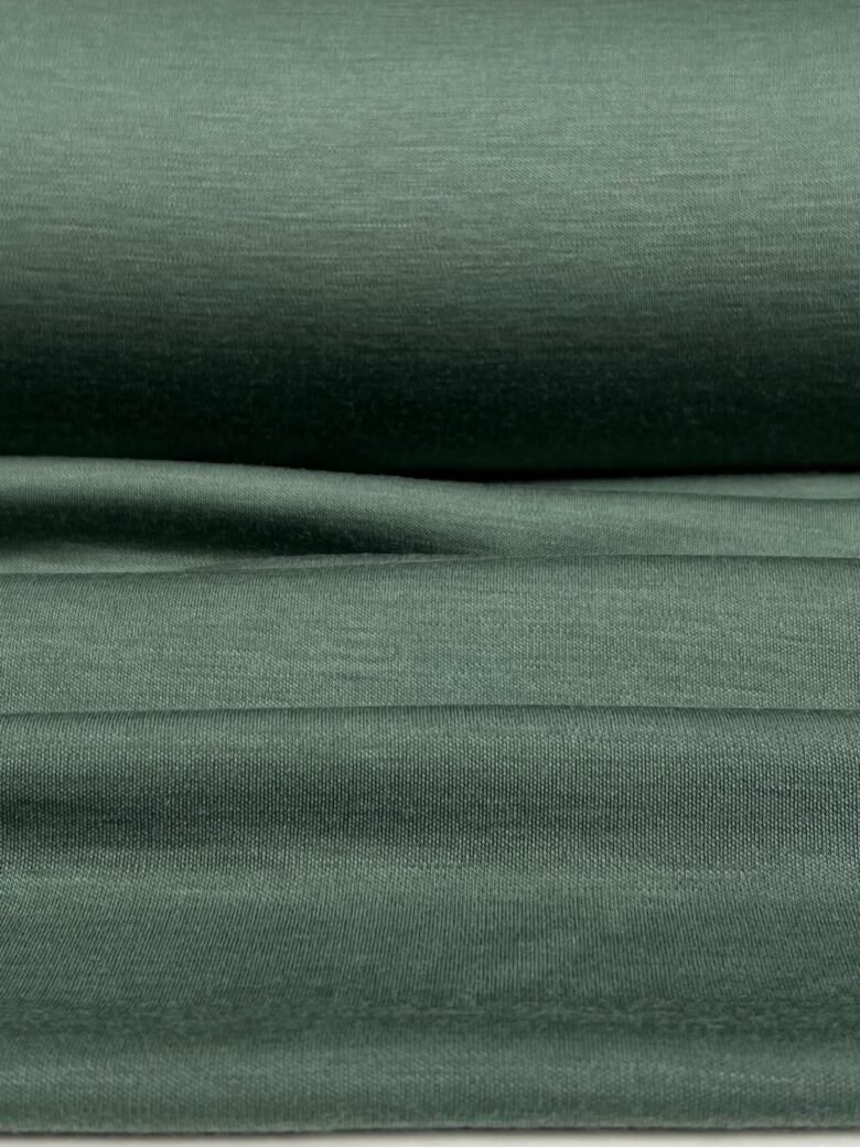 Merino vilnos elastingas trikotažas (premium kokybė) „Hunter Green“ 122