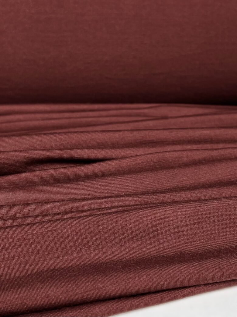 Merino vilnos elastingas trikotažas (premium kokybė) „Raudonų Plytų“ spalvos 166