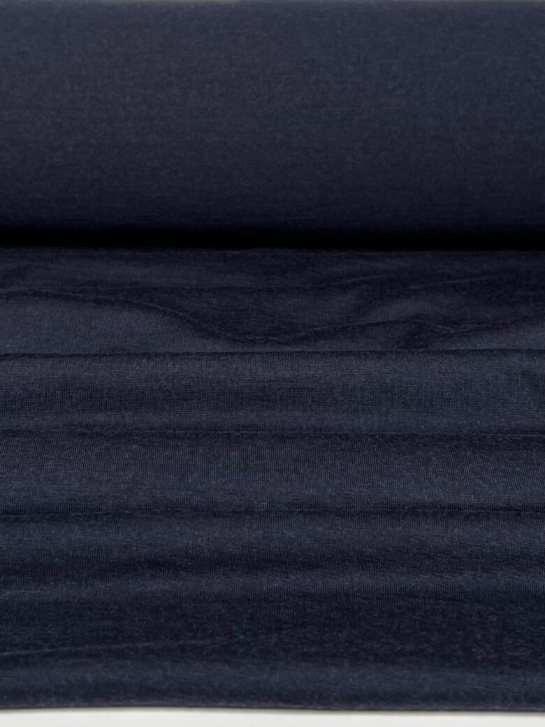 Merino vilnos elastingas trikotažas (premium kokybė) „Storm Blue“ 119