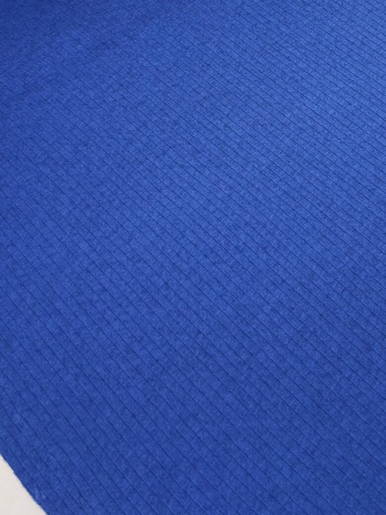 Merino vilnos ir poliesterio elastingas trikotažas (premium kokybė) „Royal Blue“ 026