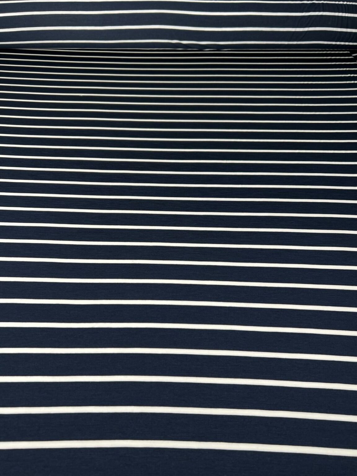 Merino vilnos ir tencelio elastingas trikotažas (premium kokybė) dryžuoto rašto „Striped Sailor“ 164