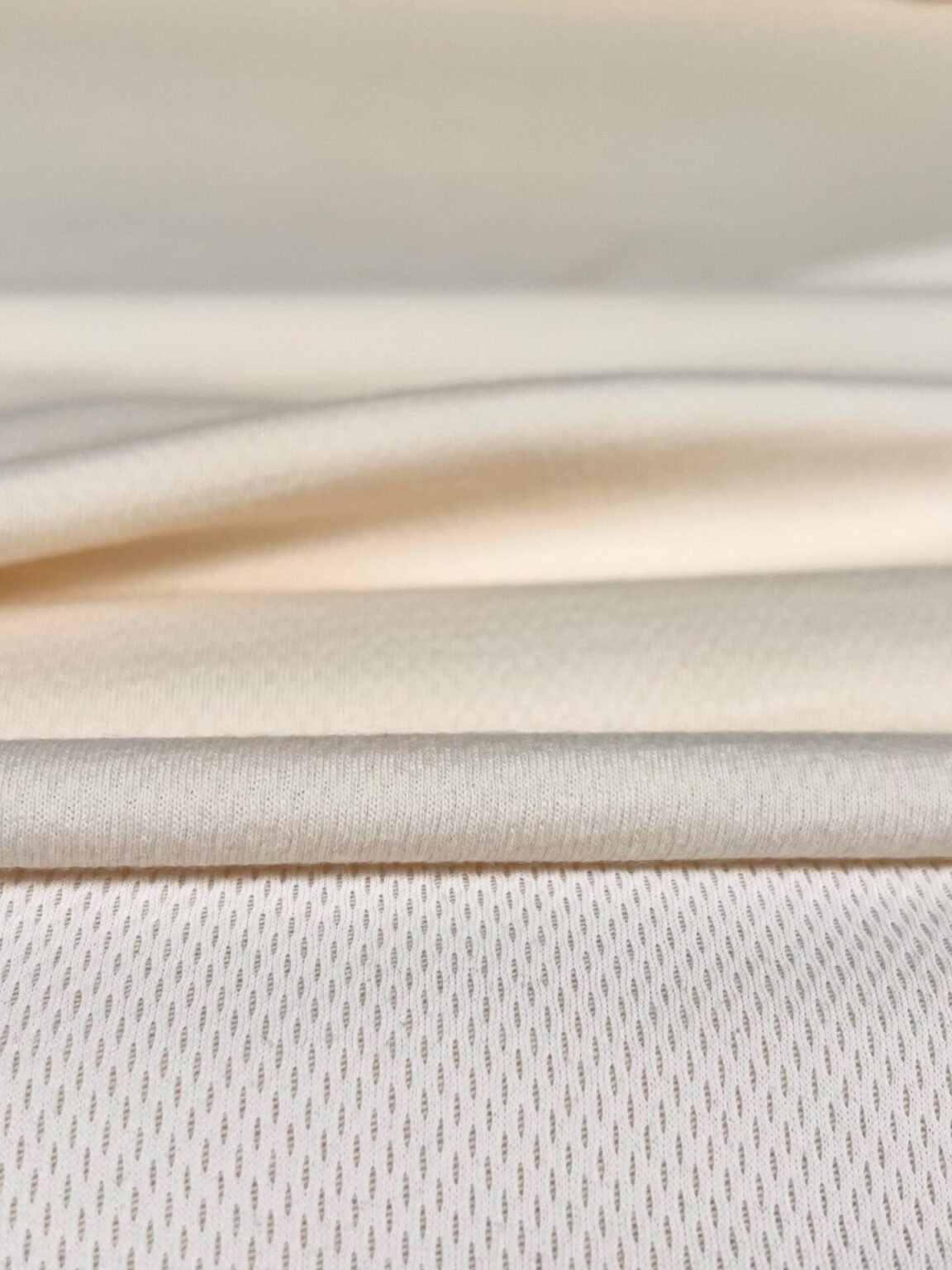 (Brokas) Merino vilnos ir poliesterio elastingas trikotažas (premium kokybė) „White Vanilla“ 061