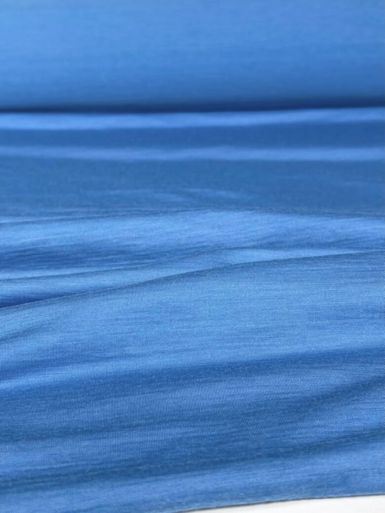 Merino vilnos elastingas trikotažas (premium kokybė) „Azure“ 117