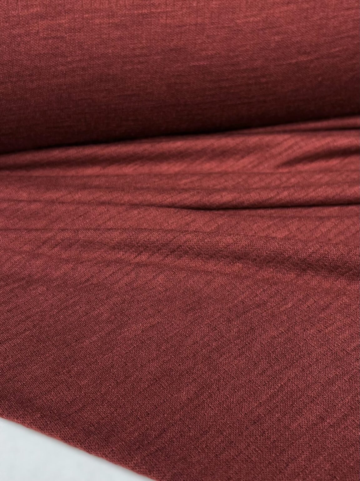 Merino vilnos elastingas trikotažas (reljefinės tekstūros) „Warm Terracotta“ 131