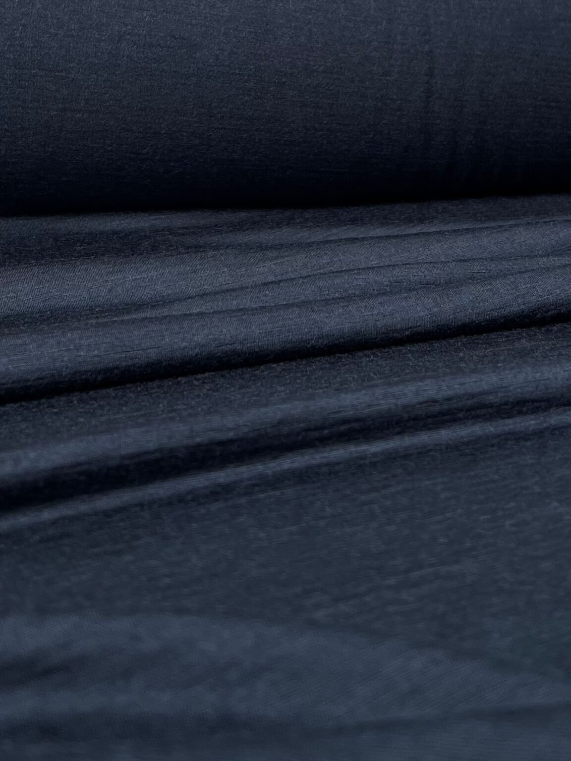 Merino vilnos elastingas trikotažas (premium kokybė) tamsiai mėlynos spalvos 031