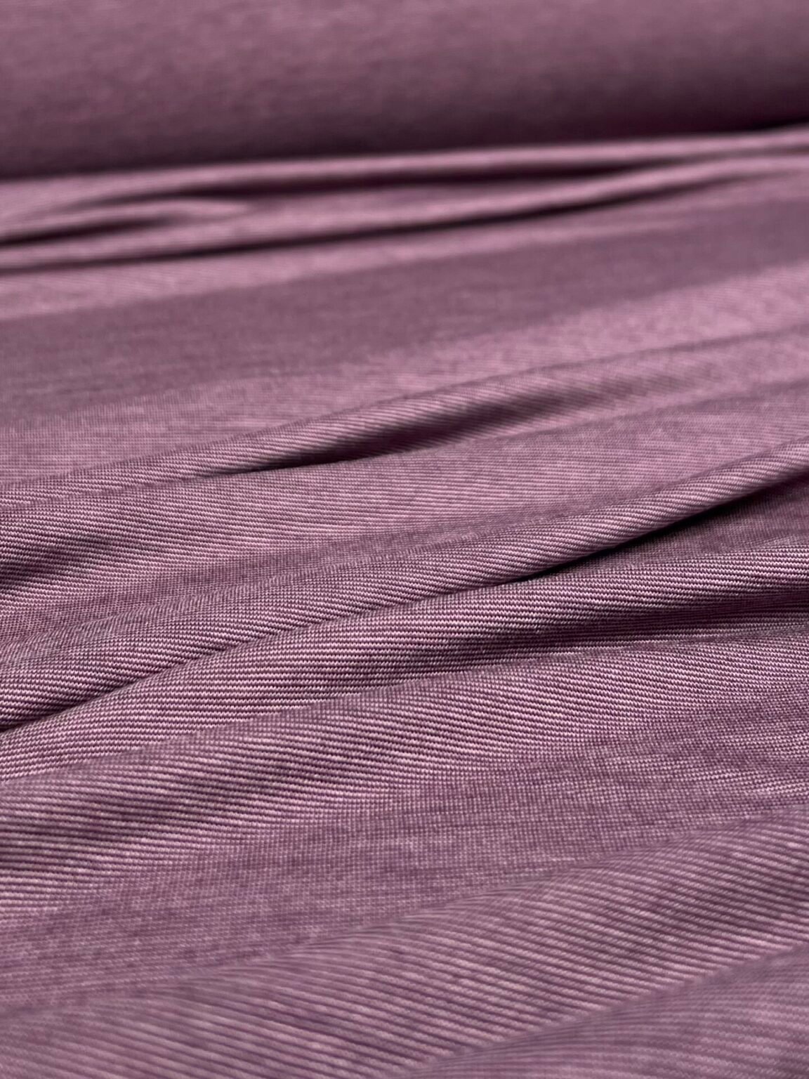Merino vilnos ir liocelio elastingas trikotažas (premium kokybė) smulkių dryželių rašto purpurinės spalvos 029