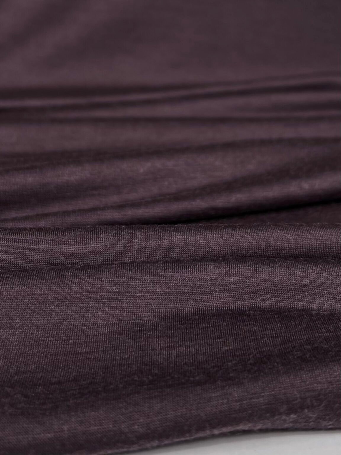 Merino vilnos elastingas trikotažas (premium kokybė) „Baklažano Violetinės“ spalvos 062