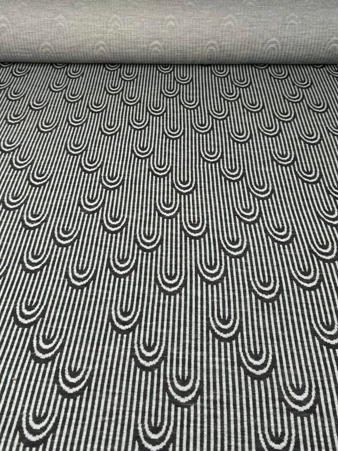 Merino vilnos ir poliesterio elastingas trikotažas su raštu (premium kokybė) „Drops“ 074