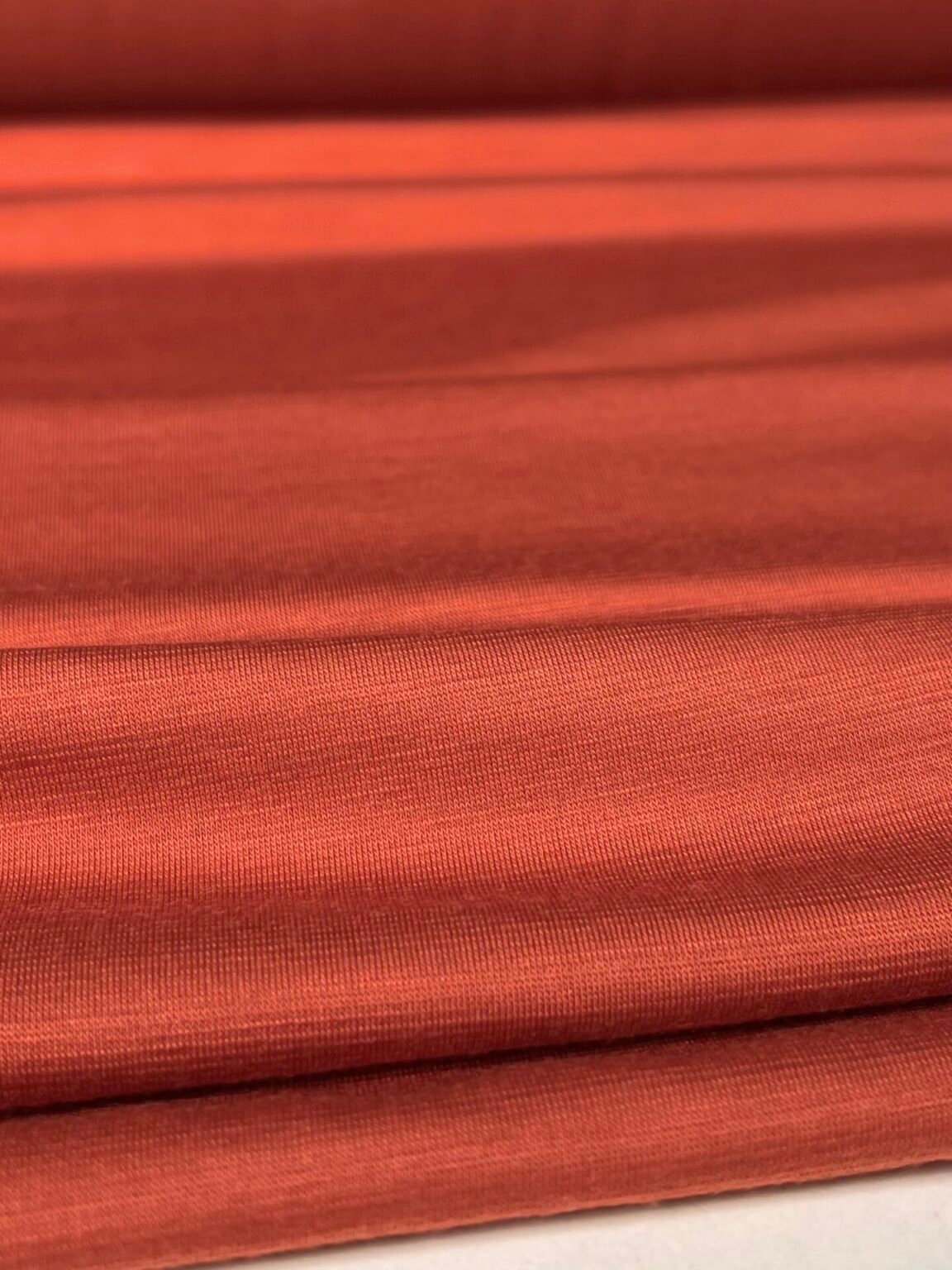 Merino vilnos elastingas trikotažas (premium kokybė) „Terracotta“ 089