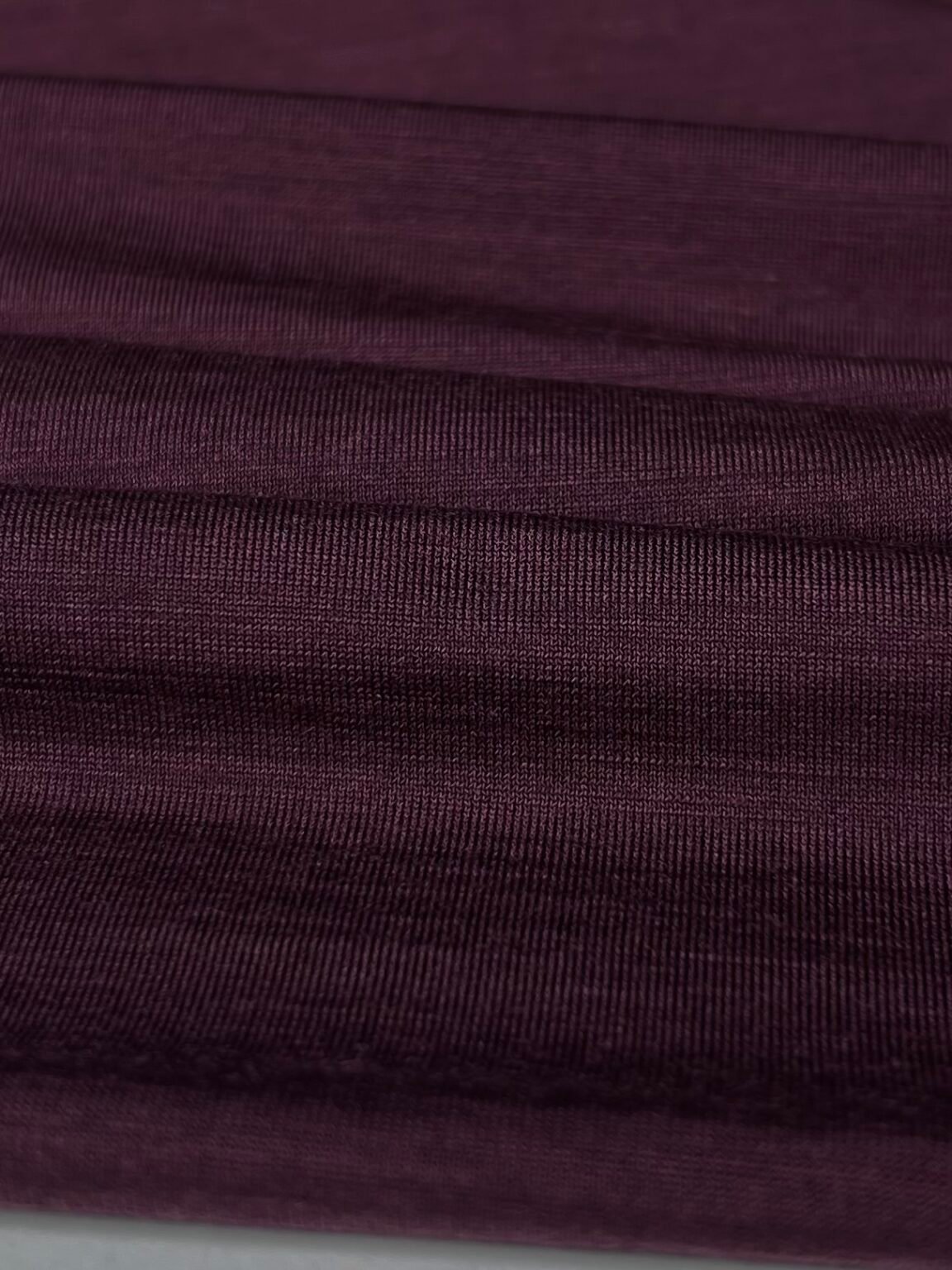 Merino vilnos ir liocelio elastingas trikotažas (premium kokybė) „Dark Bordo“ spalvos 093