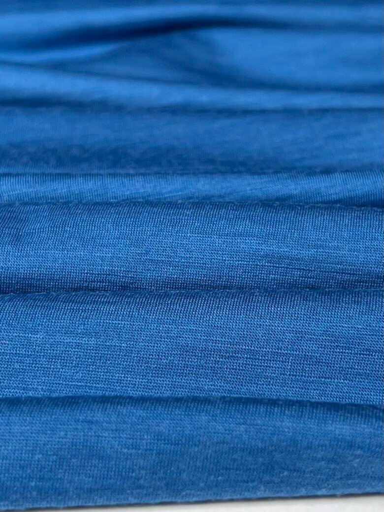 Merino vilnos elastingas trikotažas (premium kokybė) „Indigo“ spalvos 098