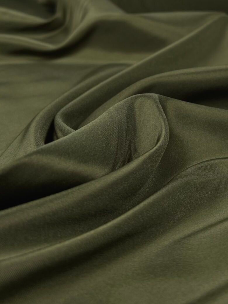 Viskozinis pamušalas su elastanu „Chaki Green“