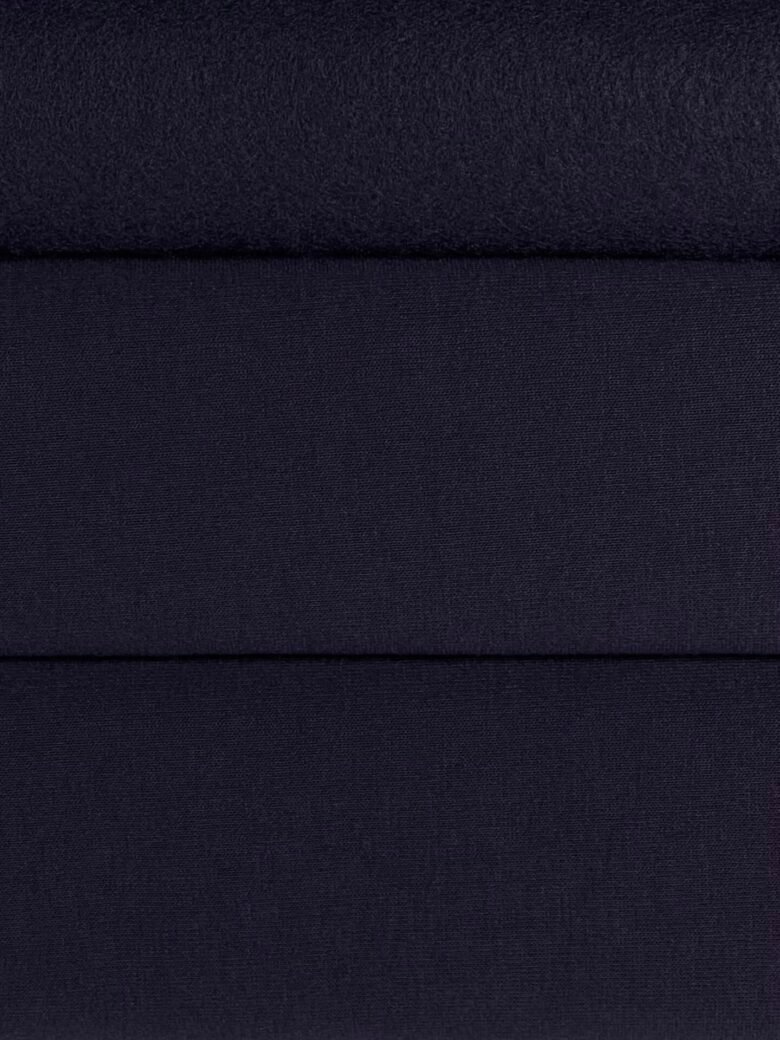 Trisiūlis kilpinis trikotažas su pūkeliu PENYE „Classic Blue“ spalvos (KD38)