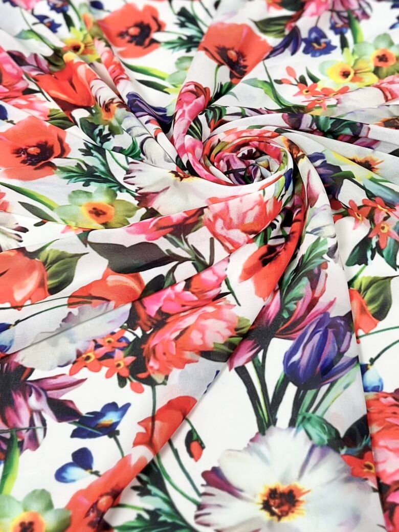 Šifonas su dizainu „Floral Meadow“