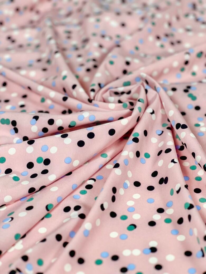 „Silky“ suknelinis audinys „Bubble Pop“ rožinės spalvos