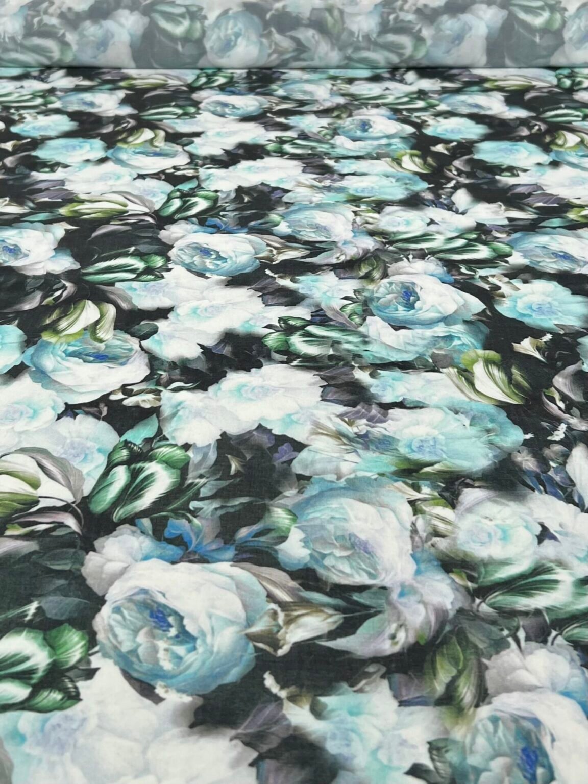 Šifonas su dizainu „Green Peony“
