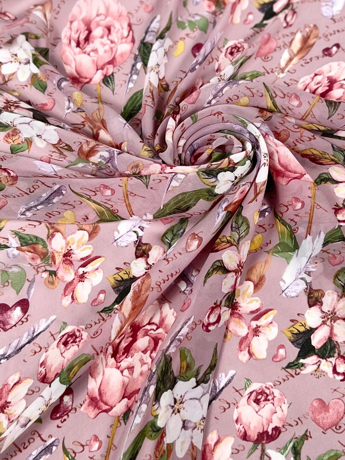 Šifonas su dizainu „Flower Glade“