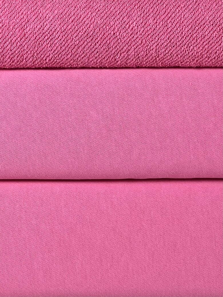 „Diagonal“ trisiūlis kilpinis trikotažas „Candy Pink“ (MX27)