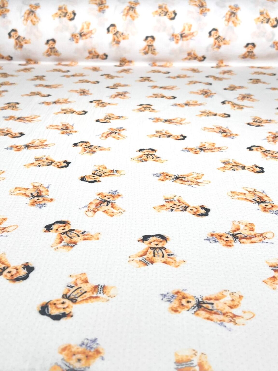 DIGITAL PRINT spaudos muslinas su dizainu „Cute Bears“
