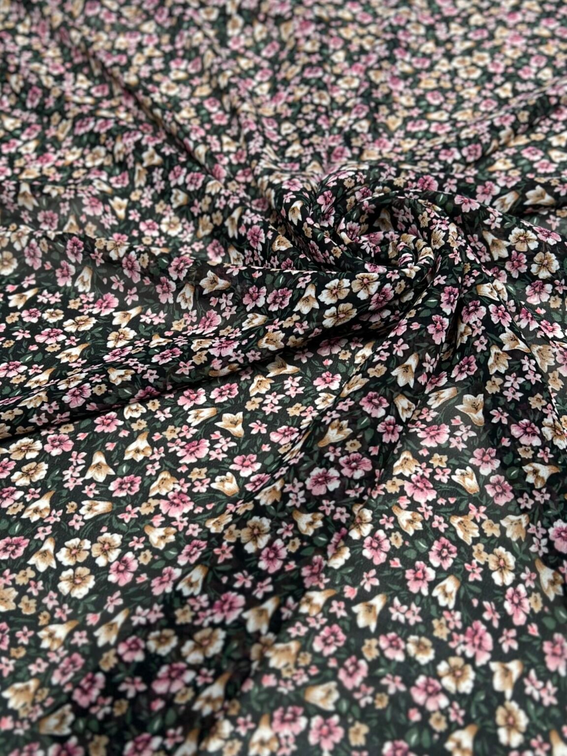 Šifonas su dizainu „Tiny Flowers“