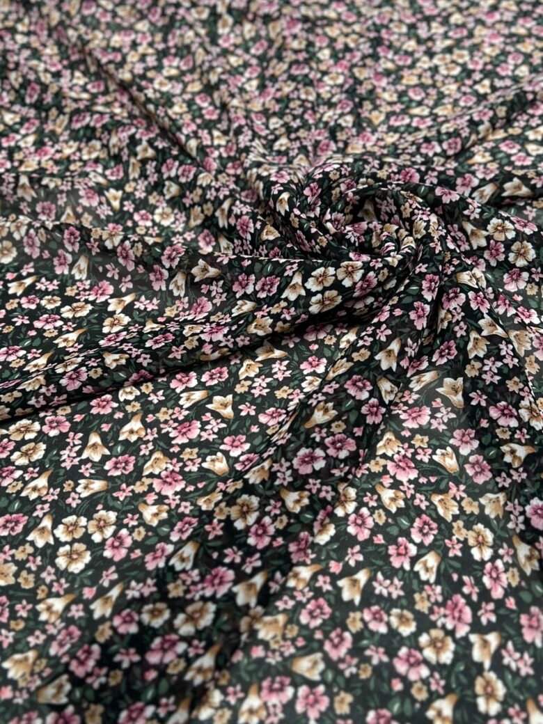 Šifonas su dizainu „Tiny Flowers“