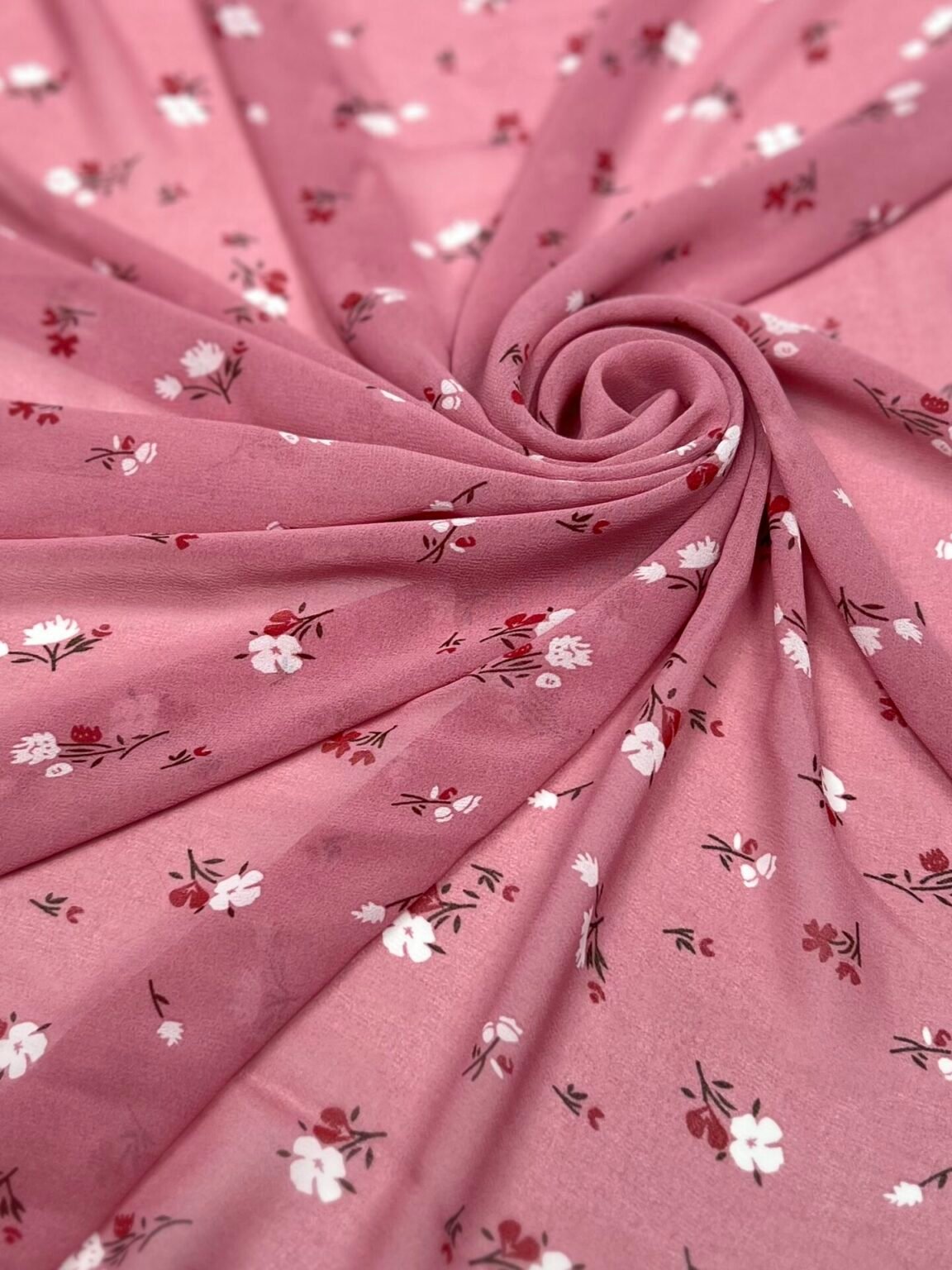 Šifonas su dizainu „Dusty Pink“