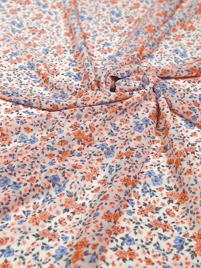 Šifonas su dizainu „Tiny Flowers“