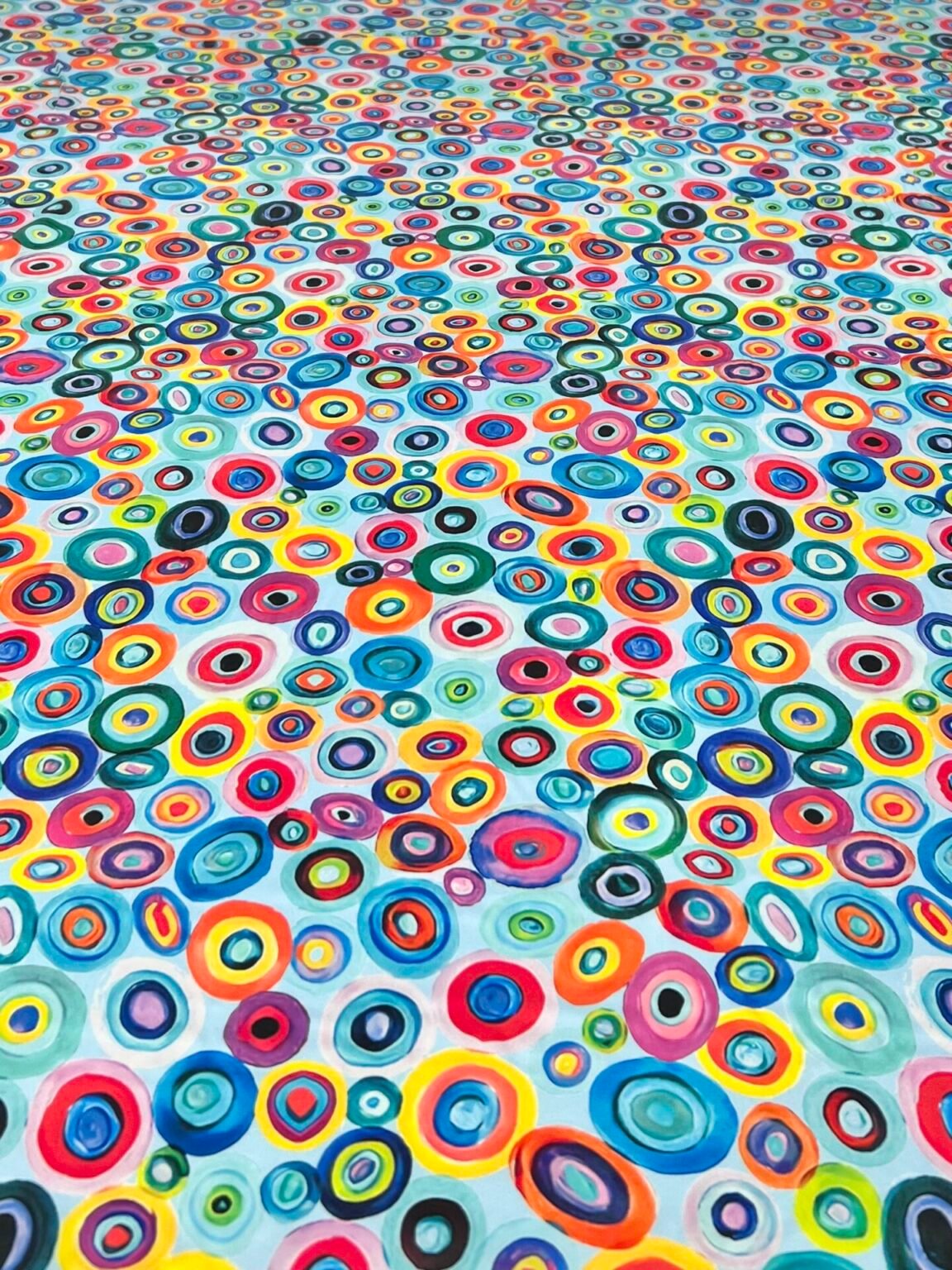Armani šilkas (satinas) „Pop Circles“