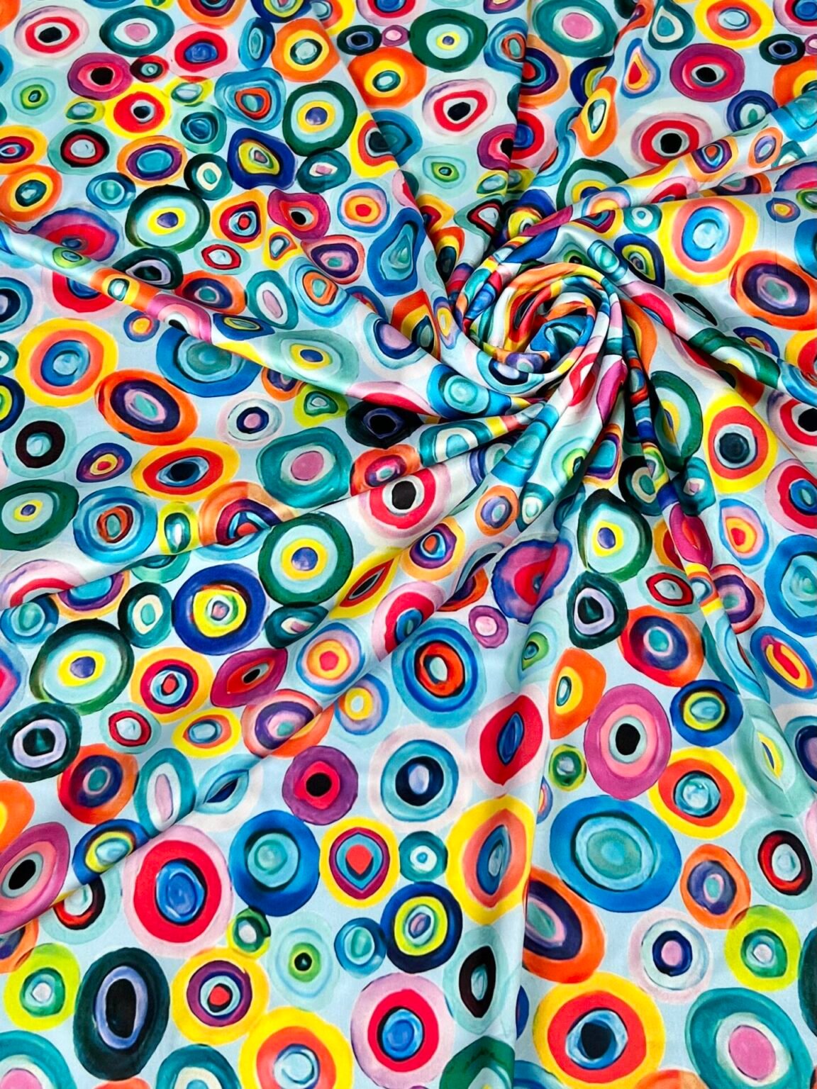 Armani šilkas (satinas) „Pop Circles“