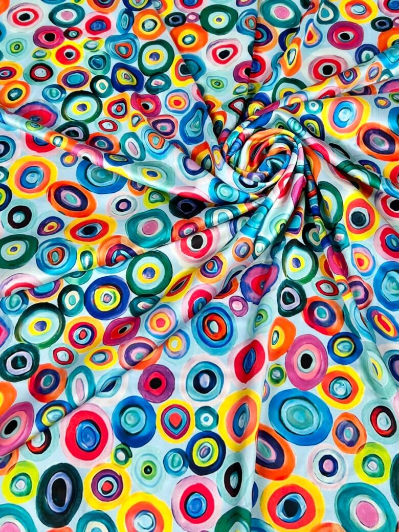 Armani šilkas (satinas) „Pop Circles“