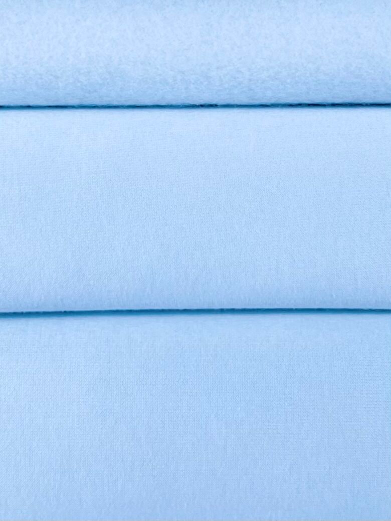 Trisiūlis kilpinis trikotažas su pūkeliu PENYE „Baby Blue“ (KD45)