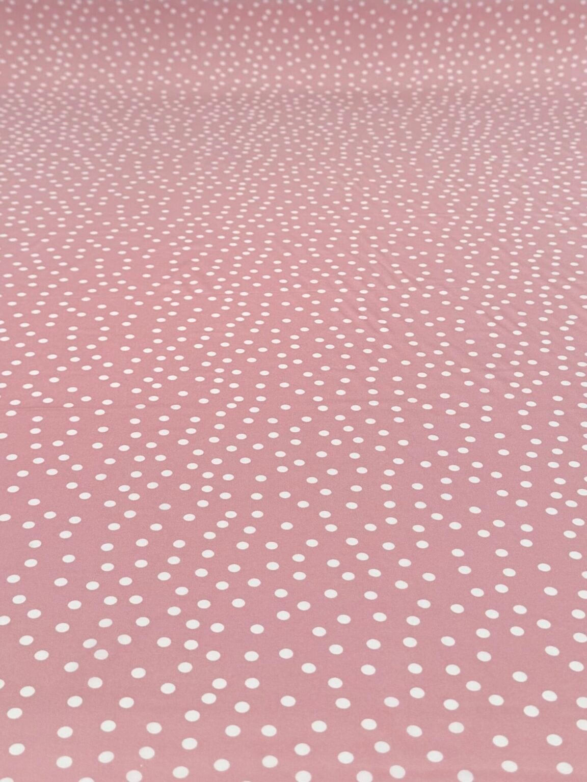 „Silky“ suknelinis audinys taškuoto rašto „Pink and White“